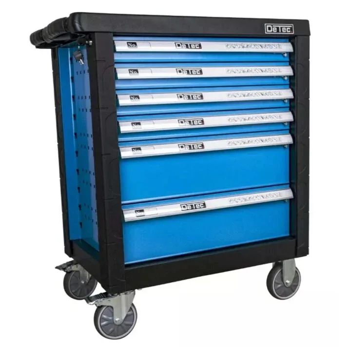 Carrello per attrezzi professionale con 6 scomparti 245 strumenti inclusi blu