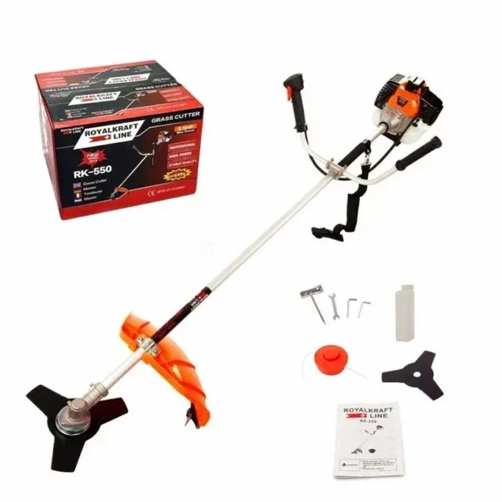 Decespugliatore Powertech da 55CC accessori compresi -Giardinaggio Tagliaerba con motore a scoppio 2 tempi